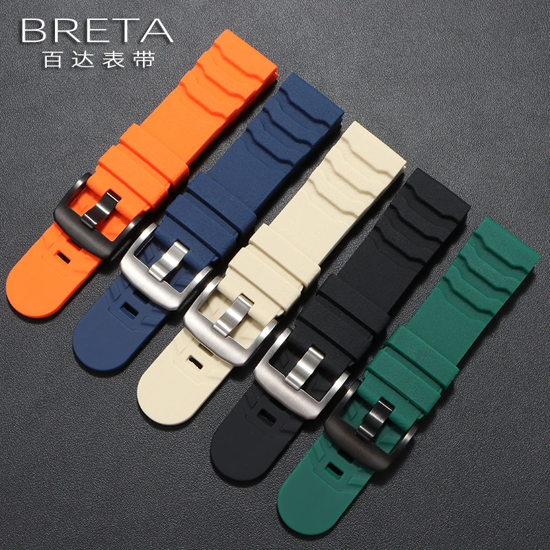 22 24 مللي متر ماتي نوبي الملمس سيليكون حزام الساعات ل luminox 3501 8831 3749 3741 الرجال الغوص سوار رياضي استبدال الأساور
