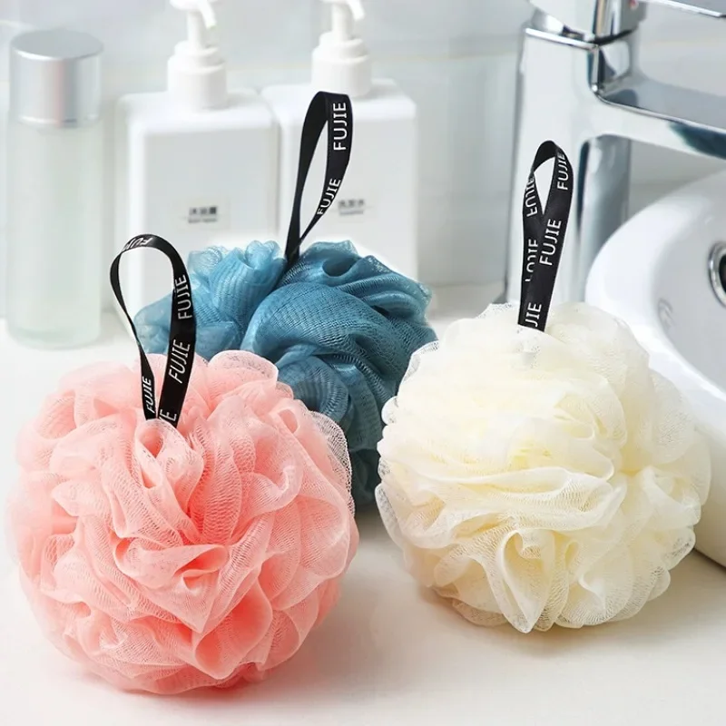 

Soft Mesh Bath Sponge Balls Skin Cleaning Brush Shower Puff Body Cleaner Exfoliating Scrubbers Bath Flower Bathing Accessories