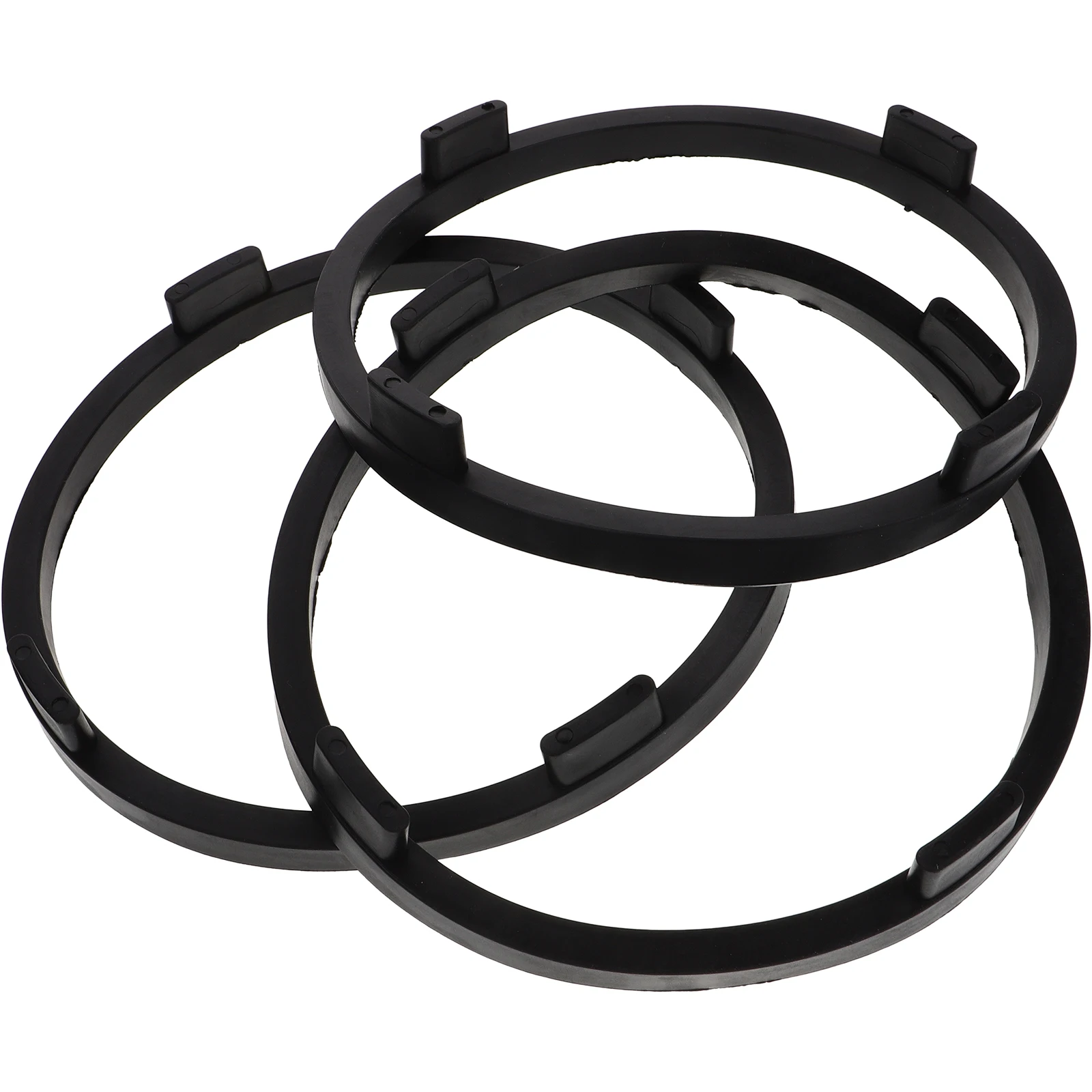 

3pcs Orff Drum Accessories 8-inch Floor Stabilizer Stand Plastic Children Feet Design Wear-resistant Bottom Surface Easy