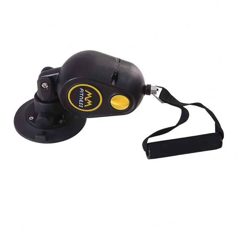 Máquina de entrenamiento de cuerda de polea de montaje en pared, dispositivo de cuerda de tracción ajustable portátil para entrenamiento Abdominal de bíceps y tríceps