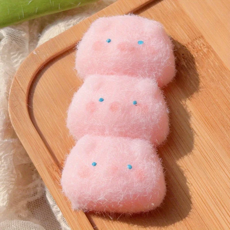 1szt Śliczne ręcznie robione świnki do ściskania i odpowietrzania Zabawki zgnięte uczucie powolnego odbijania się Zabawki relaksacyjne Zabawne imitacje silikonu Nowość Prezenty Boże Narodzenie