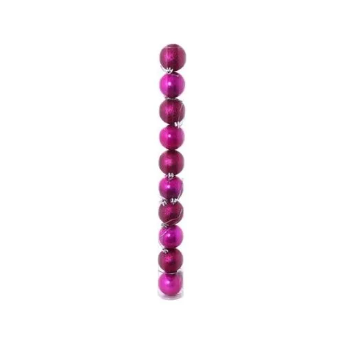 Evistro Christmas Party Ornament 10 lu Ball 6cm