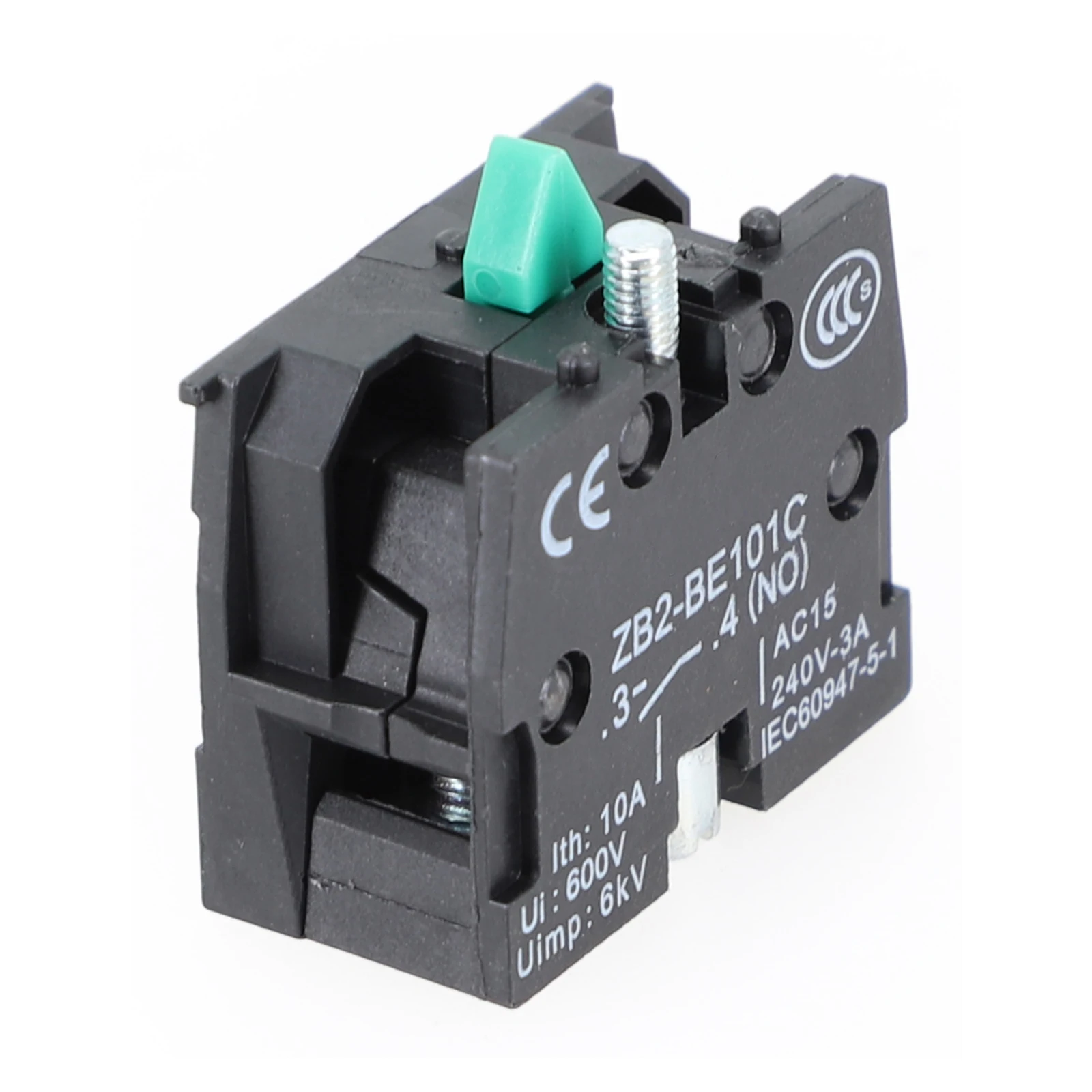 Industrial Push Button Joystick Switch 10A 600V ZB2BE101C BE102C with 1NO 1NC Contacts for Control Panel Installation