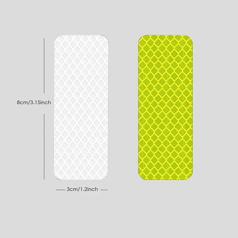 10PCS Light Patch Safety Warning Patch Multiple Uses Baby Stroller Anti-collision Reflective Patch Bicycle Night