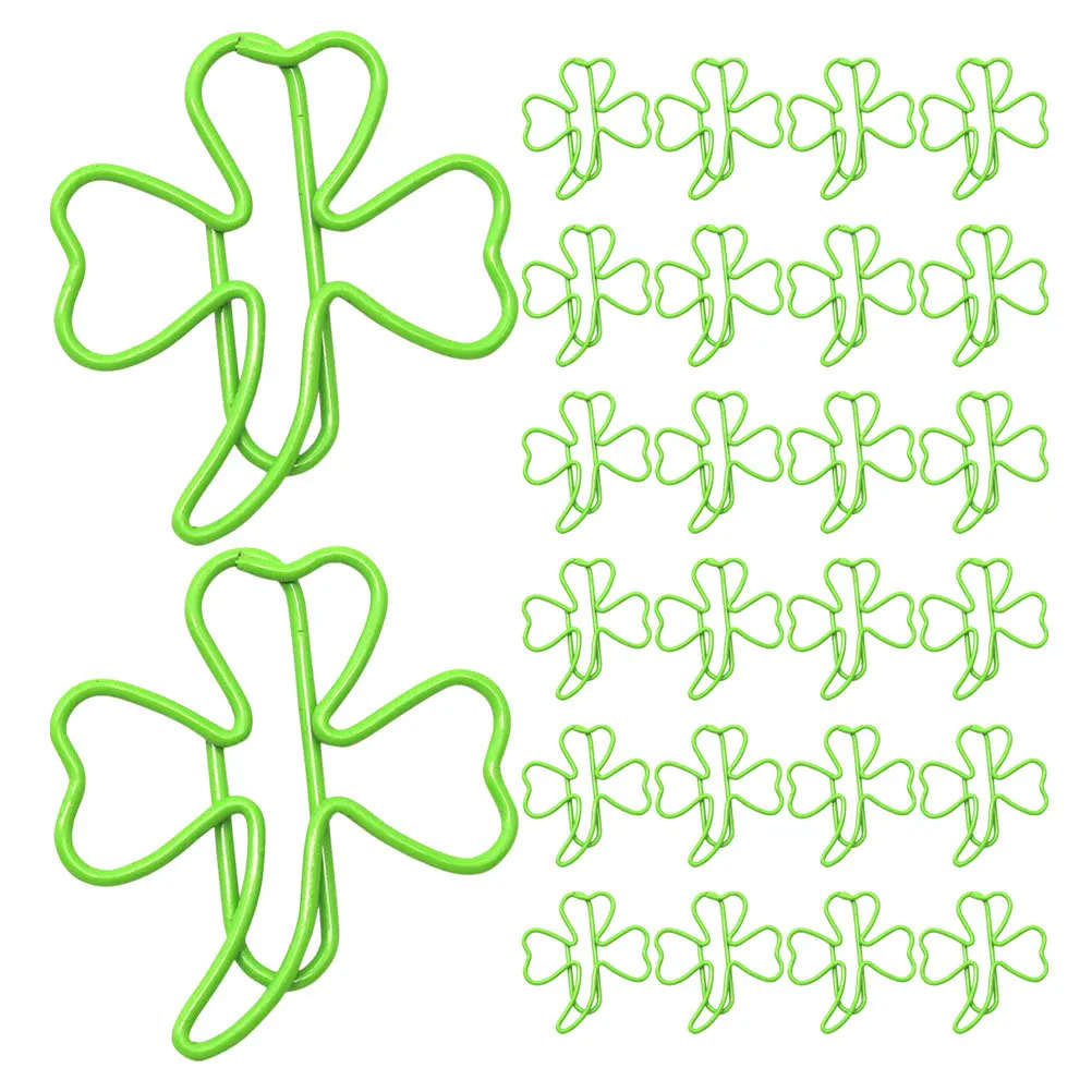 

30Pcs Green Leaf Paper Clips Fun Shaped Decorative Clips Office School File Folder Bookmarks Document Paper Holders