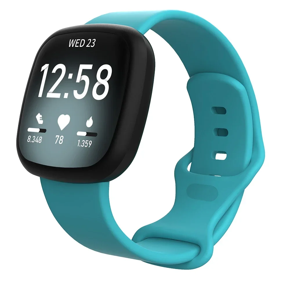 Силиконовый ремешок для Fitbit Versa 3 4, сменный ремешок для умных часов, браслет Fitbit Sense 2, ремень