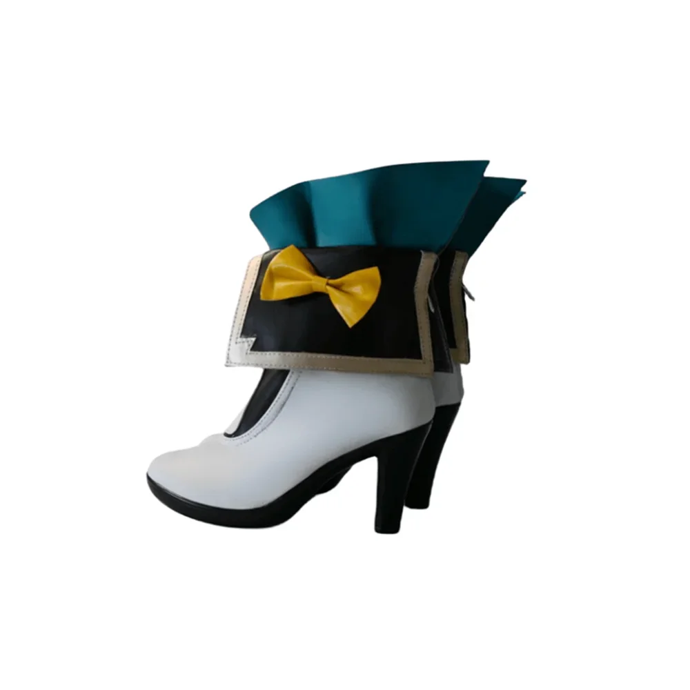 Game Honkai: Star Rail Firefly Cosplay Shoes Adult Women Lolita Blue High Heels Boot Halloween Carnival Party Costume Prop