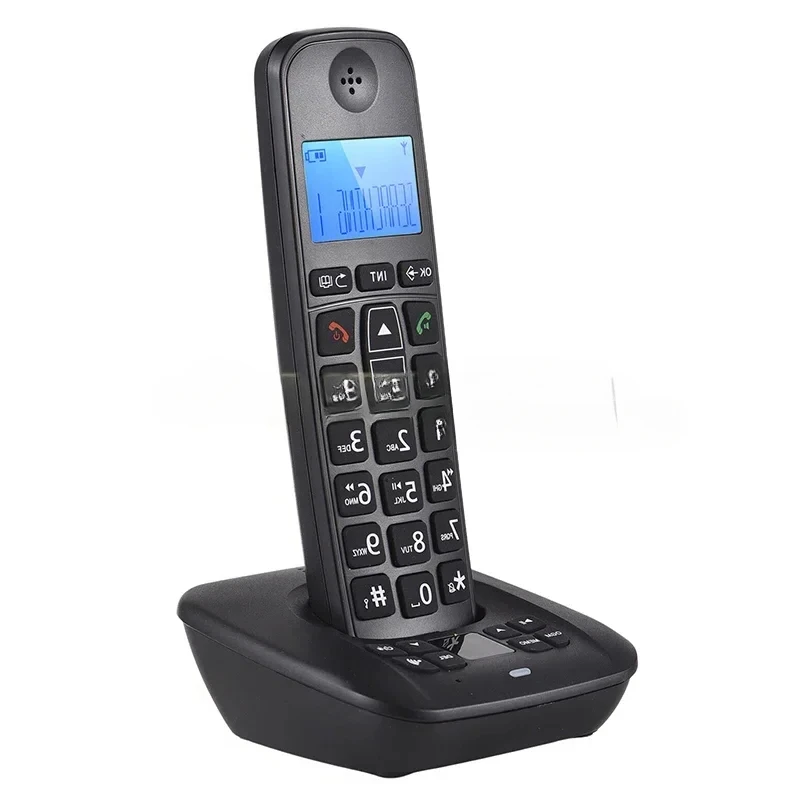 B-M Cordless Telephone with Telephone Answering Machine LCD Caller ID Support Up to 5 Handsets Connection