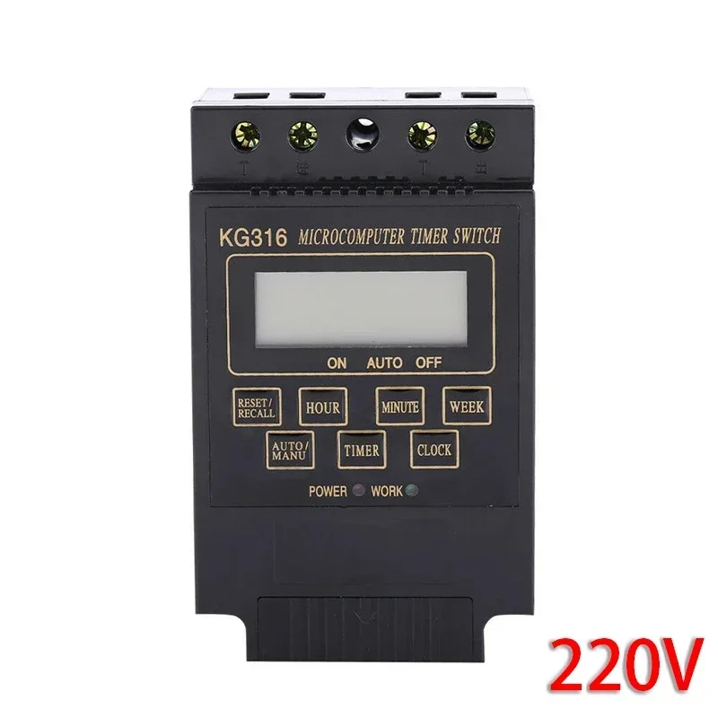 Automatic On/Off Timing Controller Street Light Power Timer Switch AC110V AC220V Kg316t