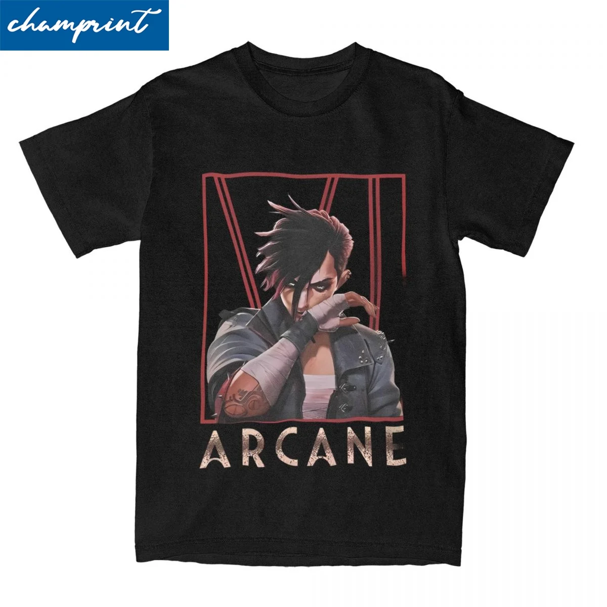 Men Women Arcane Jinx Vi T Shirt Pure Cotton Tops Novelty Short Sleeve Round Collar Tee Shirt Big Size T-Shirt