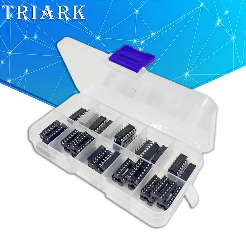 25PCS/Set NEW SN74HC00N SN74HC02N SN74HC04N SN74HC08N SN74HC14N DIP Electronic Component Assortment Kit Direct socket with IC