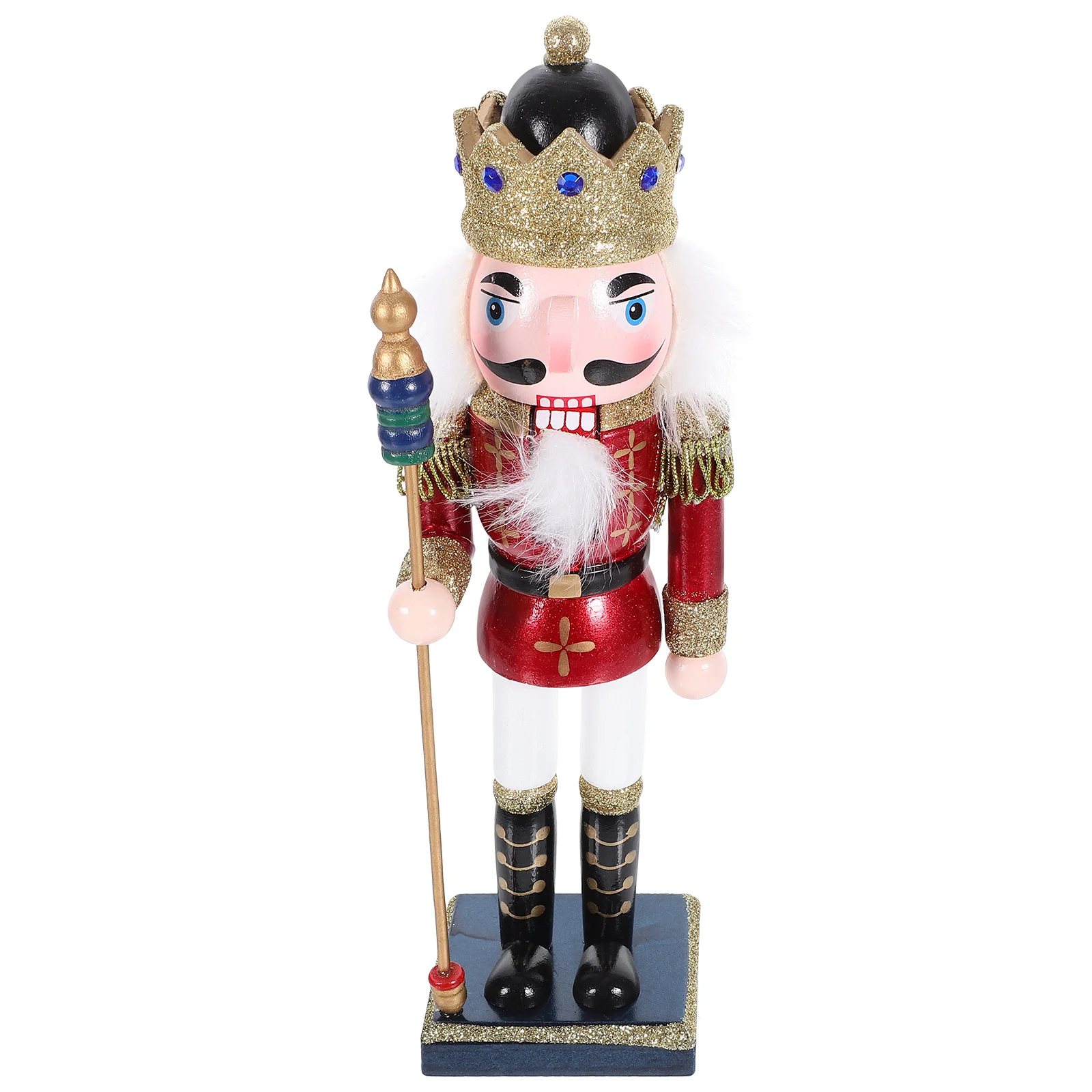 

Wooden Decoration Christmas Decor Puppet Xmas Wooden Nutcracker Craft Wood Nutcracker Ornaments Festival Holiday Home Party Xmas