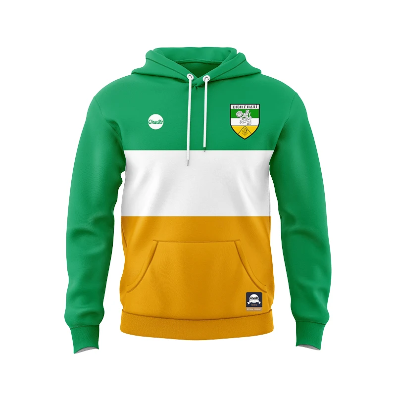 2023 Antrim GAA Training White MENS HOME HOODIE RUGBY JERSEY  Size: S-M-L-5XL