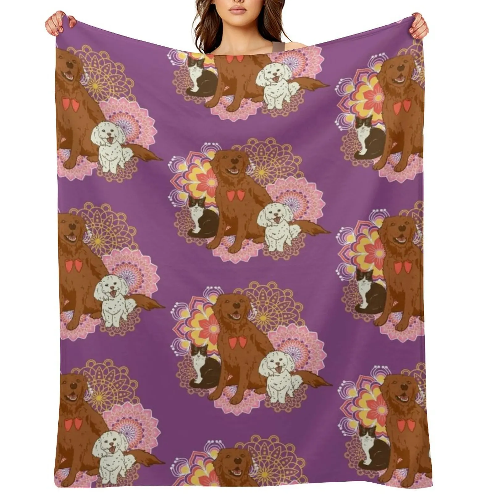 

Pets Love Diwali Throw Blanket Fashion Sofas For Decorative Sofa Bed covers Decoratives Blankets