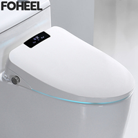 FOHEEL V Shape LCD Display Bidet Intelligent Heating Seat Wc Smart Toilet Cover Electronic