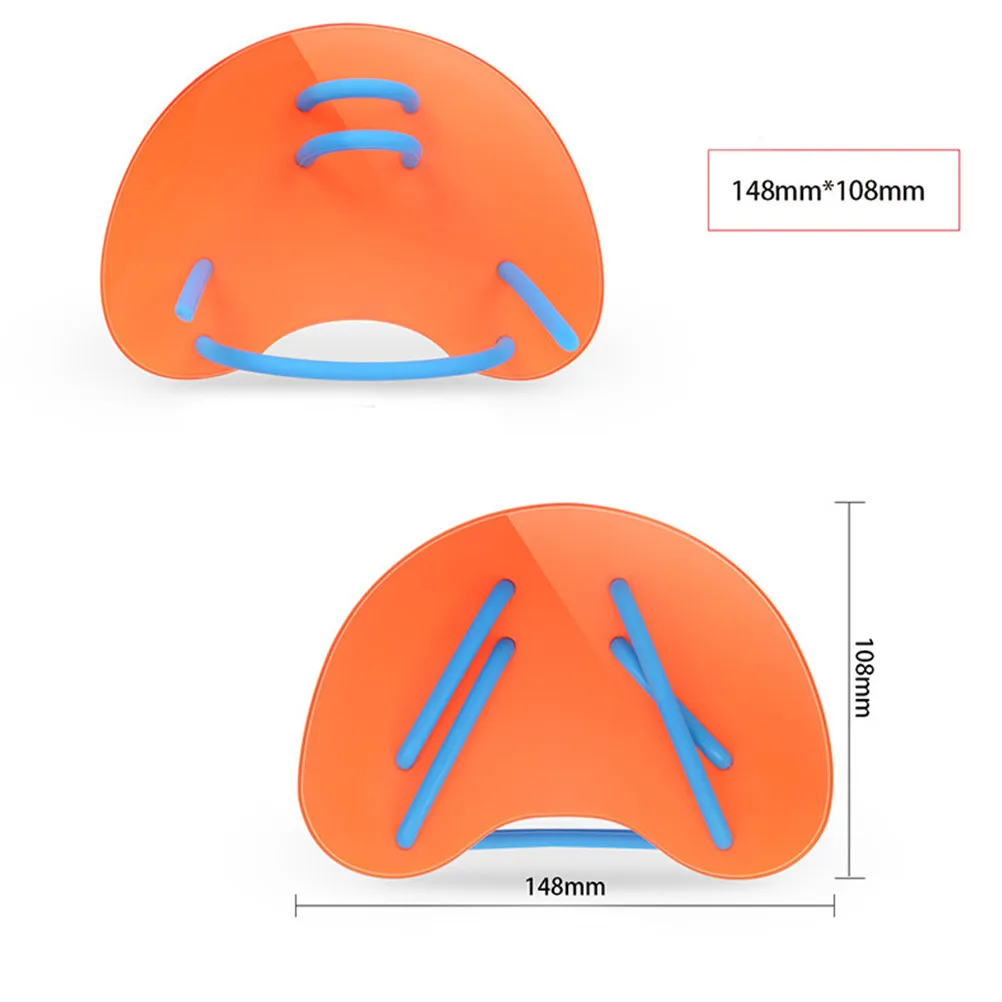 

Эргономичные плавательные лопатки для рук, оранжевые, для взрослых, из водонепроницаемого полипропилена, для тренировок по плаванию, для начинающих и профессионалов.