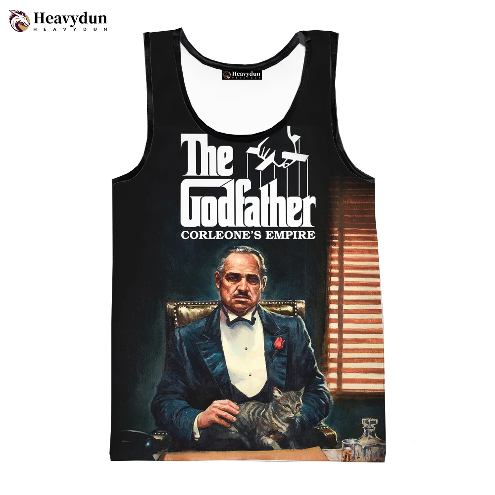 

Movies The Godfather Fashion Summer Men Women Tank Tops Sleeveless Spring Harajuku Personality 3D Printed Beach Tops Tees 6XL