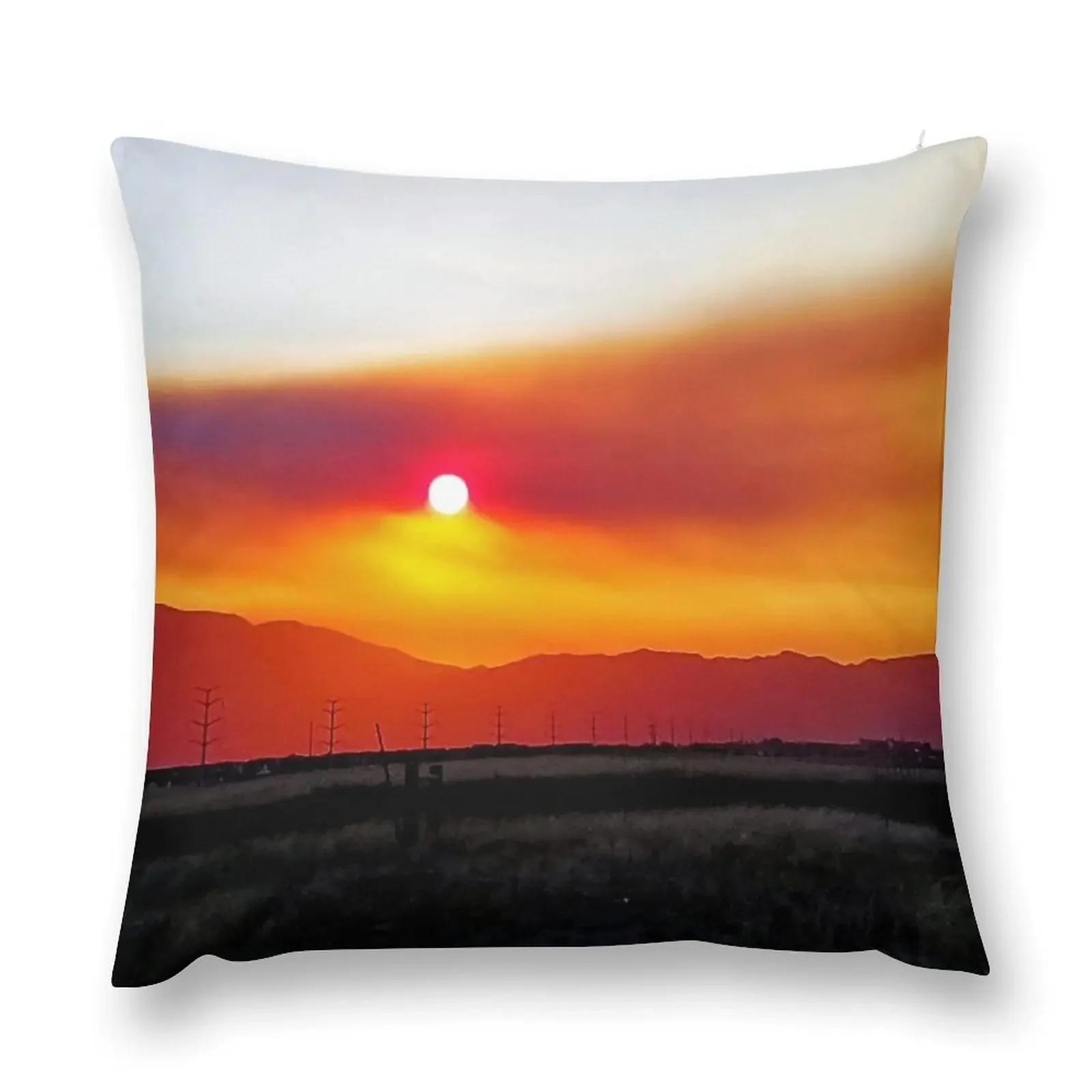 

Firey Sunset Throw Pillow Christmas Cushion For Home luxury sofa pillows Rectangular Cushion Cover pillow