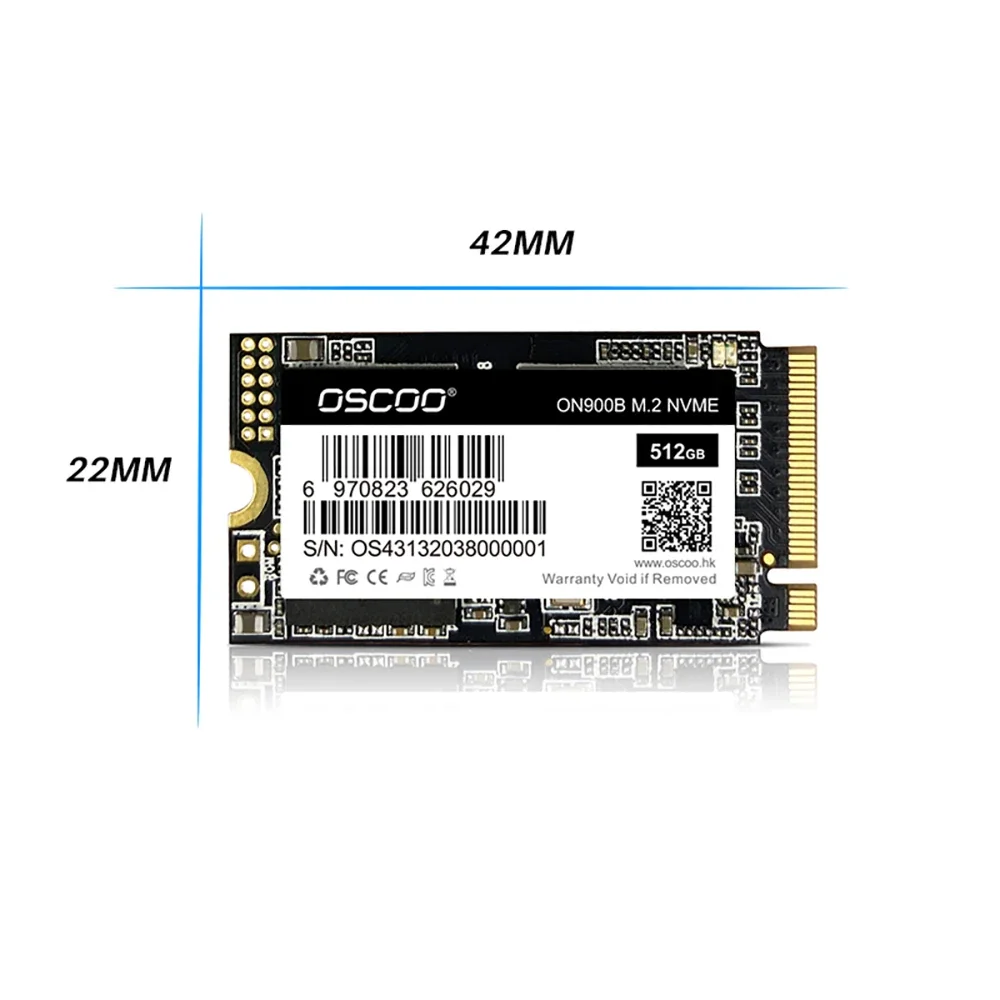 Imagem -06 - Oscoo-memória Flash Integrada 1tb M.2 2242 Pcie 3.0 Ssd até 2100 Mbps Nvme 3d Tlc Nand Adequado para Laptop Desktop