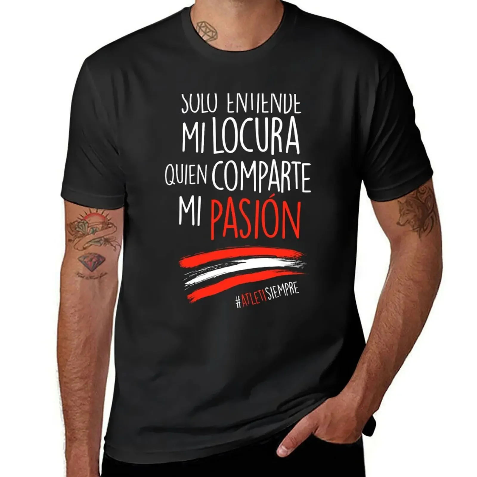 Atleti - Solo Entiende Mi Locura Quien Comparte Mi Pasión T-Shirt tops essential t shirt mens t shirts casual stylish