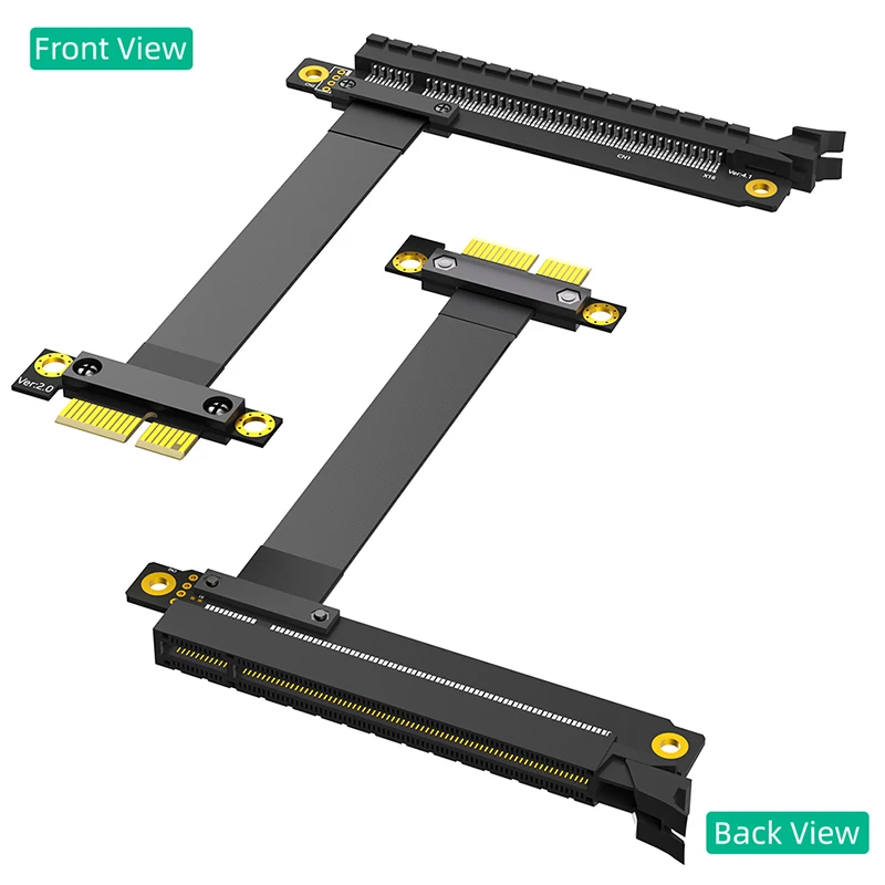 

Male to Female Slot Adapter 25cm PCI Express 3.0 X1 to X16 Extension Cable for Graphic Card Riser PCIE GEN 3 8Gb PCI-E 1X to 16X