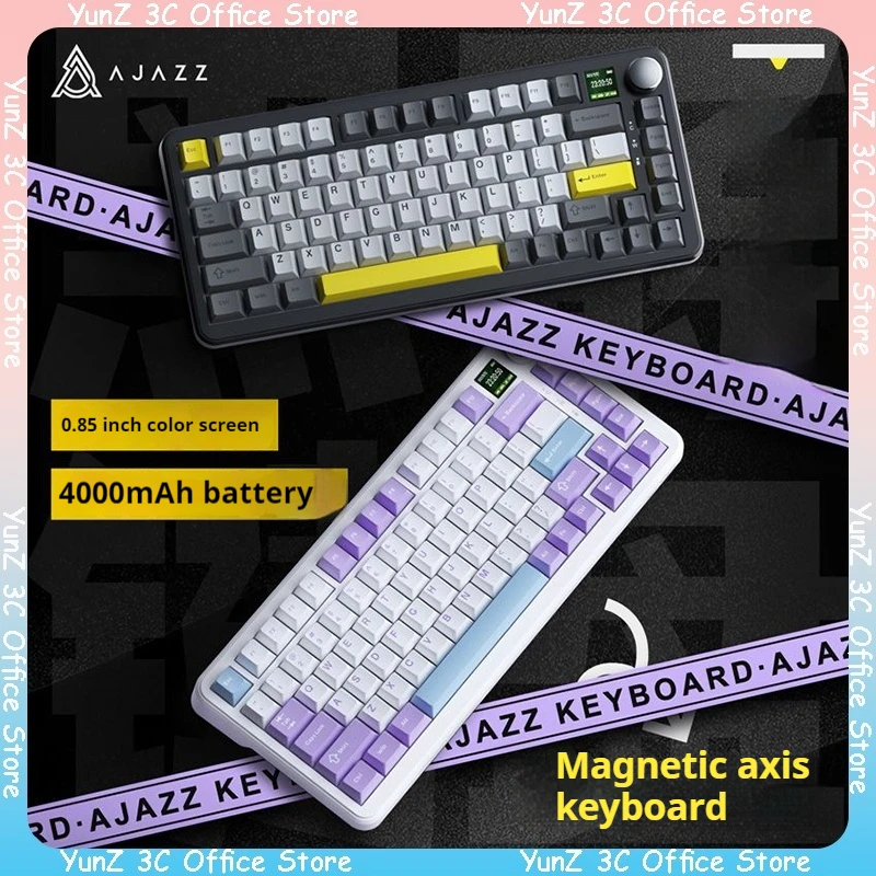 

Ajazz Ak820max Magnetic Axis Mechanical Keyboard 8k Hz Dual Mode Gaming Keyboard Quick Trigger Rt 0.1mm Keyboard Valorant Csgo