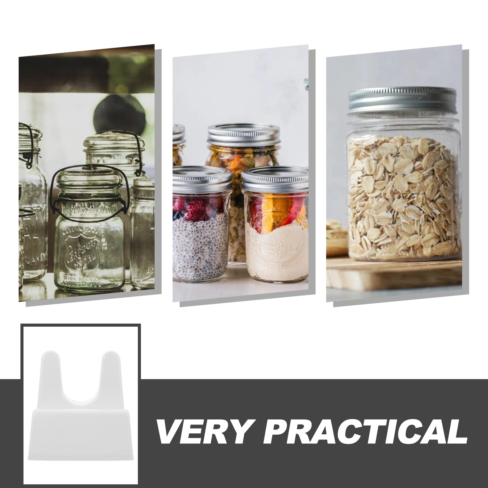 

2 Pcs Mason Jars Sprouting St Storage Holder Plant Growing Bracket Reusable Supplies Kit Desktop St Storage Rack