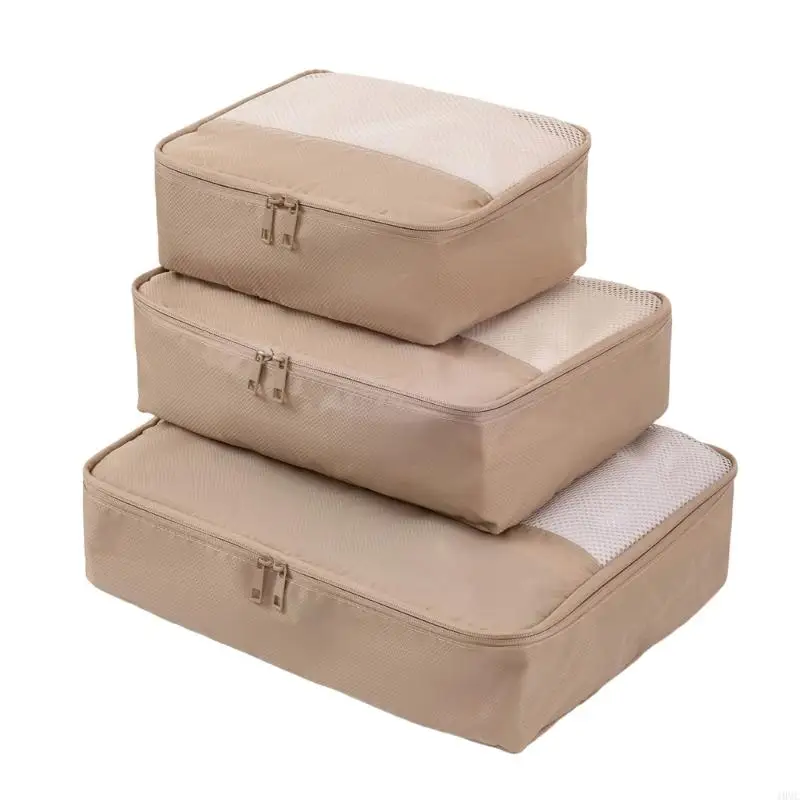 3PCs Clothing Storage Pouches For Men And Women Reinforced Stitching Easy To Clean Bag For Gym Work Office Essential J0MC