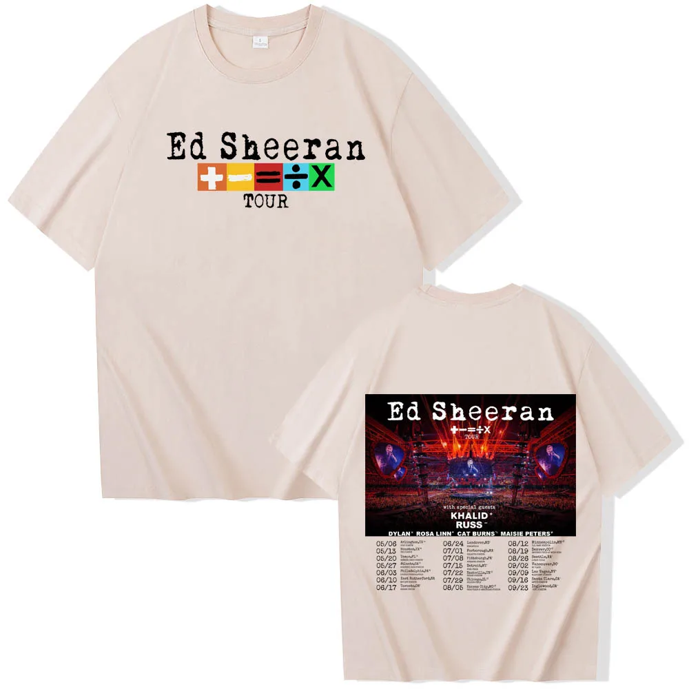 Ed Sheeran Mathematics Tour Time 2024 T-Shirts Ed Sheeran Black Shirts Unisex