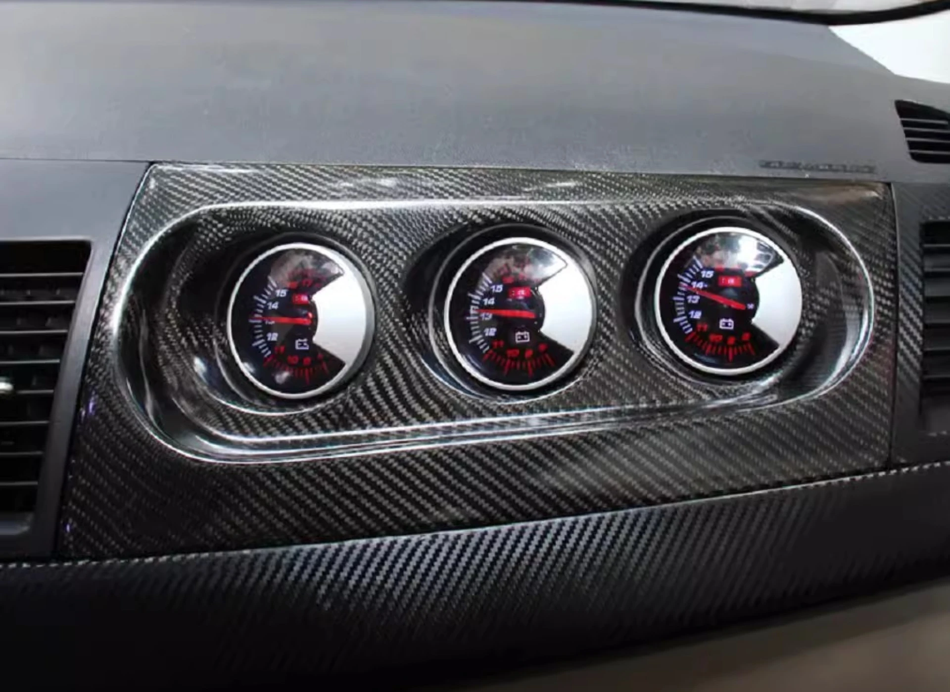 For Mitsubishi Lancer-ex EVO 10th Modified Carbon Fiber Matte Black Instrument Cover Body Kit Car Accessories
