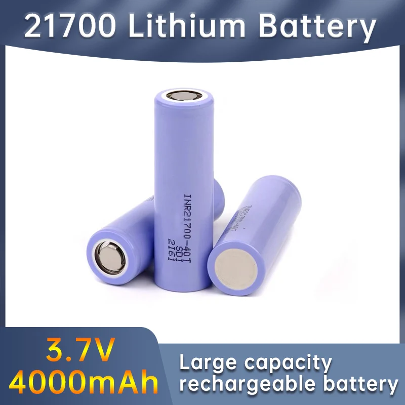 100% NEW 21700 4000mah 30A 40T 3.7V High Discharge/capacity Li-ion Rechargeable Battery PK 30T