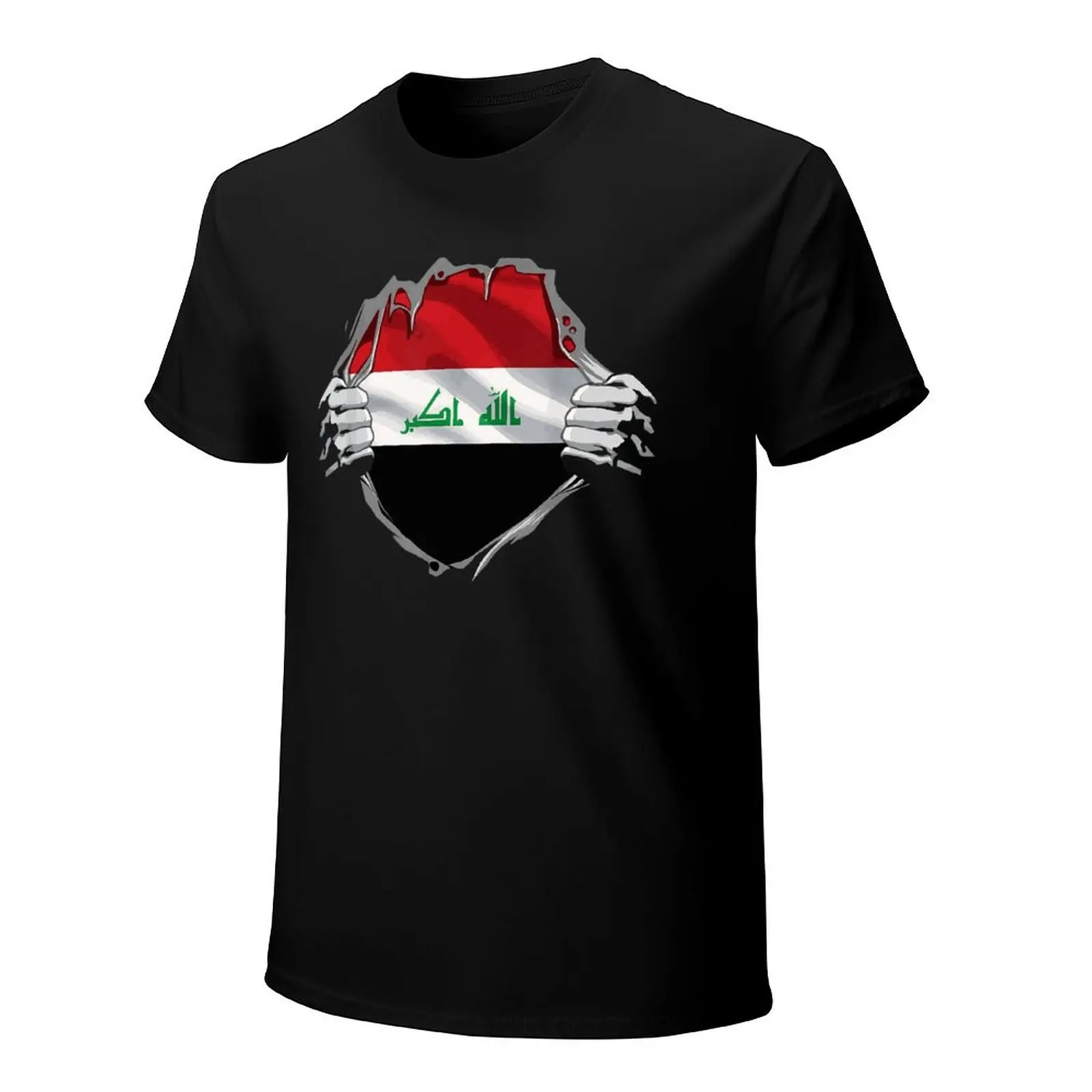 More Design Iraq Flag Iraqans Men Tshirt Tees T-Shirt O-neck T Shirts Women Boys Clothing 100% Cotton