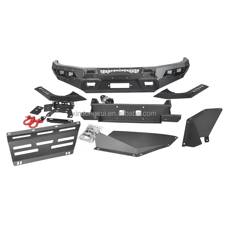 for Hilux Land Cruiser LC200 Tacoma Tundra FJ Cruiser L200 Pickup Steel Car Bull Bar Front Bumper by