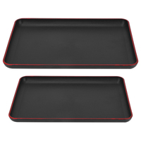 Japanese Style Rectangular Plastic Tray Food Serving Tray for Restaurant Home Hotel Rectangular Serving Tray