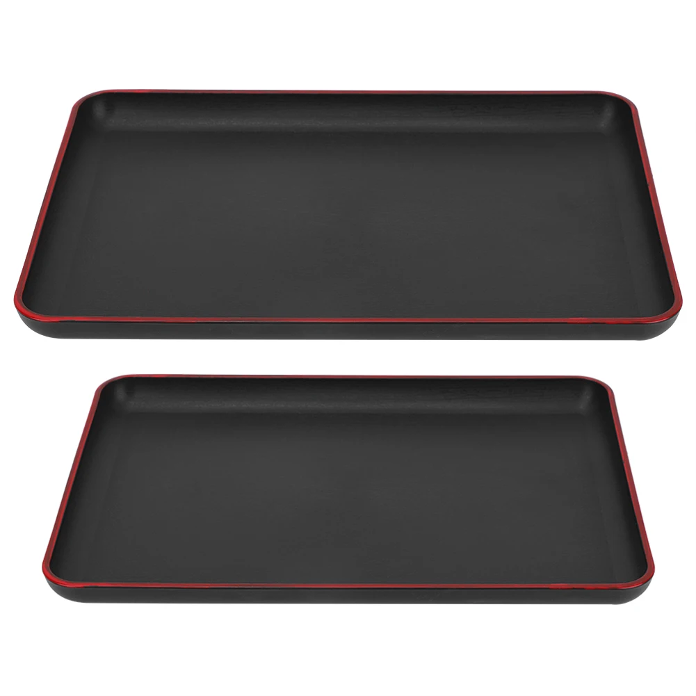 Japanese Style Rectangular Plastic Tray Food Serving Tray for Restaurant Home Hotel Rectangular Serving Tray