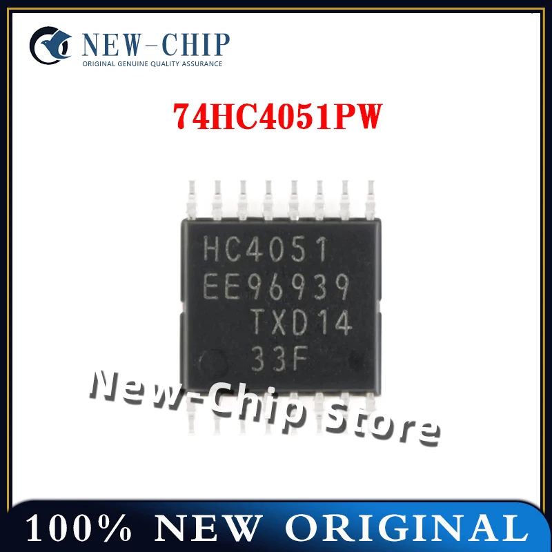 

20 шт.-500 шт./лот 74HC4051PW TSSOP-16 8-канальный аналоговый мультиплексор/резовер, новый оригинальный