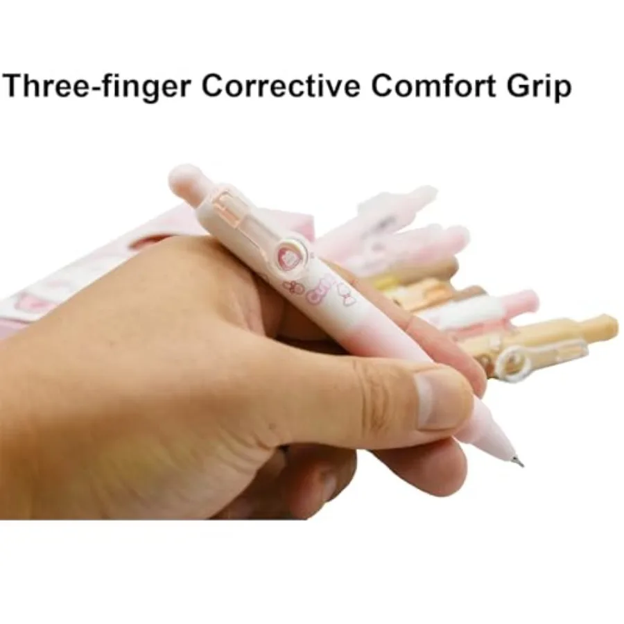 8 шт. милые мини-ручки с кроликом и медведем Kawaii ручка с кроликом выдвижная короткая маленькая карманная ручка со сменными изображениями черные чернила для Pue N