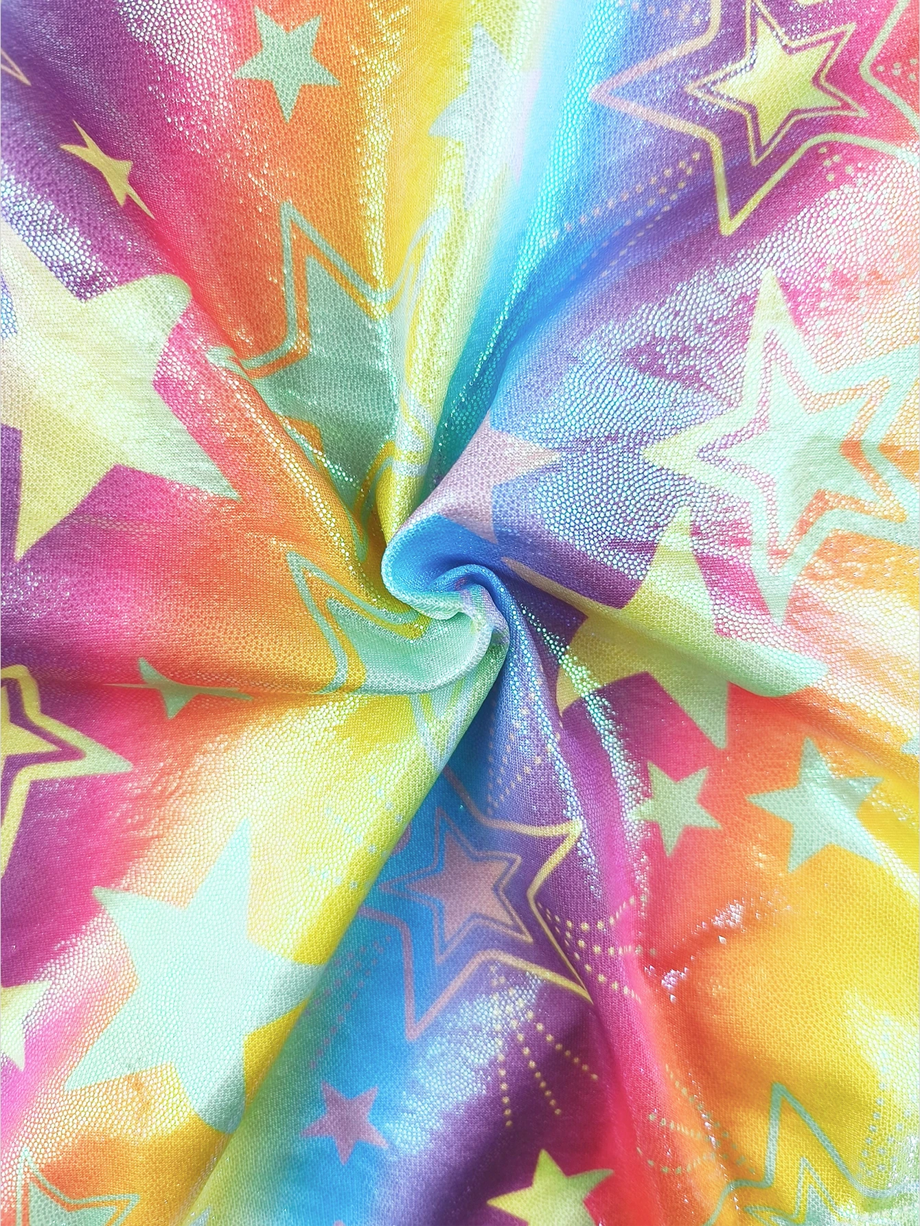 ثياب الجمباز للفتيات الصغار الملونة الخماسي بلا أكمام تانك يوتار لون عشوائي