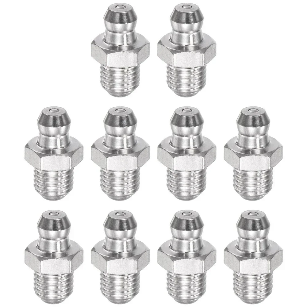 201ステンレス鋼油圧グリースプレス,ワイヤーキット,高さ18mm,乳首加工機用,10個,m8 x 1mm