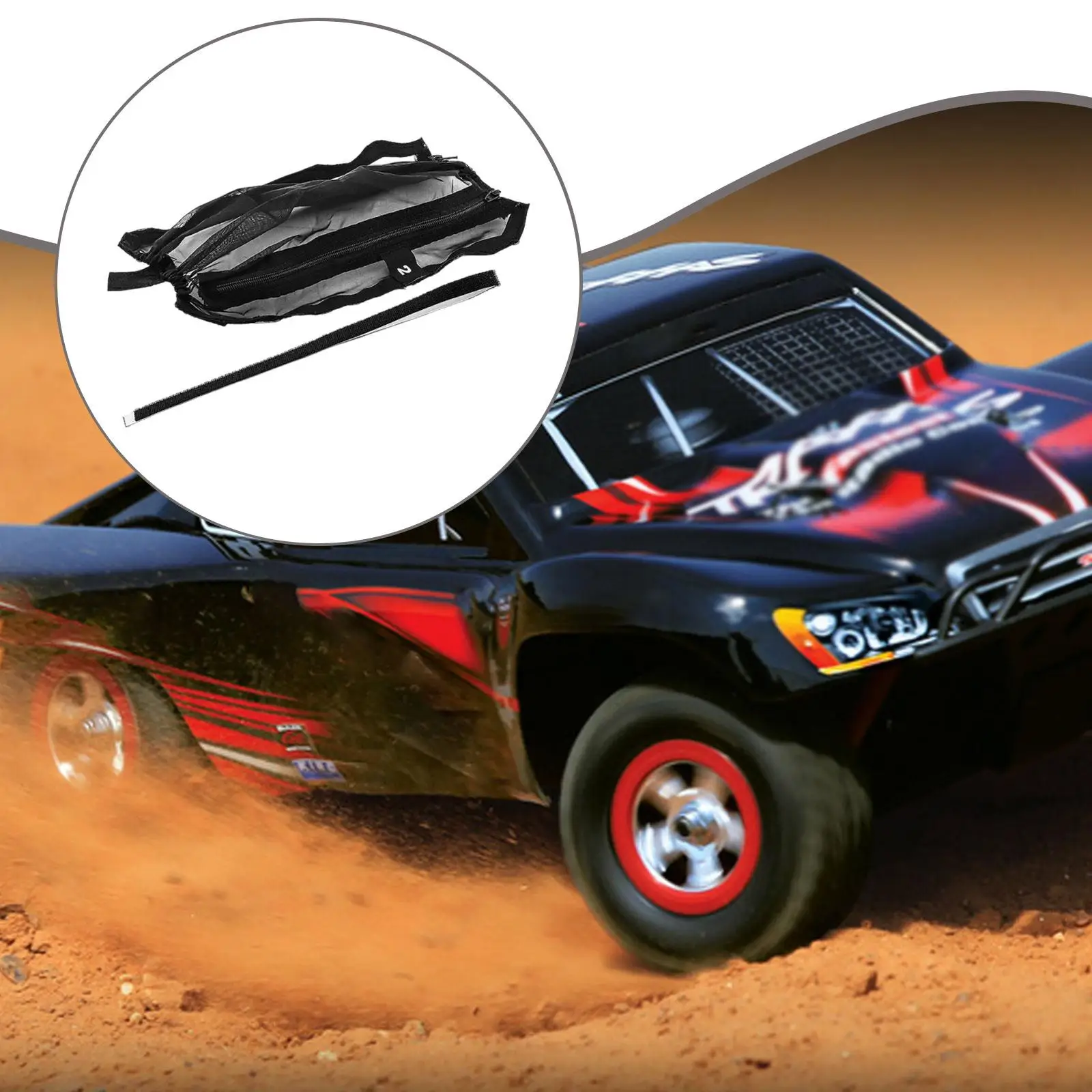 ฝาครอบกันฝุ่นสำหรับแชสซีรถบังคับวิทยุขนาด 1/16, พกพาสะดวก, ติดตั้งง่าย, ตัวป้องกันแชสซี