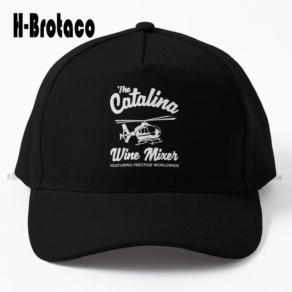 Catalina Wine Mixer Step Brothers Will Ferrell Baseball Cap Beach Hats For Women   Hip Hop Trucker Hats Custom Gift Harajuku Art