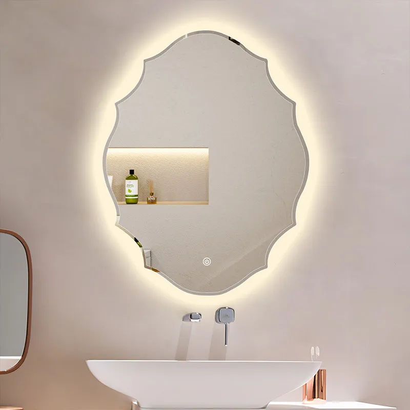 Luxury Hanging Funky Modern Vanity Mirror Living Room Small Girls Bedroom Bathroom Mirror Aesthetic Espelhos Home Decorations