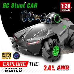 Remote Control Car 1:20 With Video 2.4G WIFI FPV HD Camera Car 360° Rotation Off Road Rc Drift Stunt Car For Boys Gift Toys