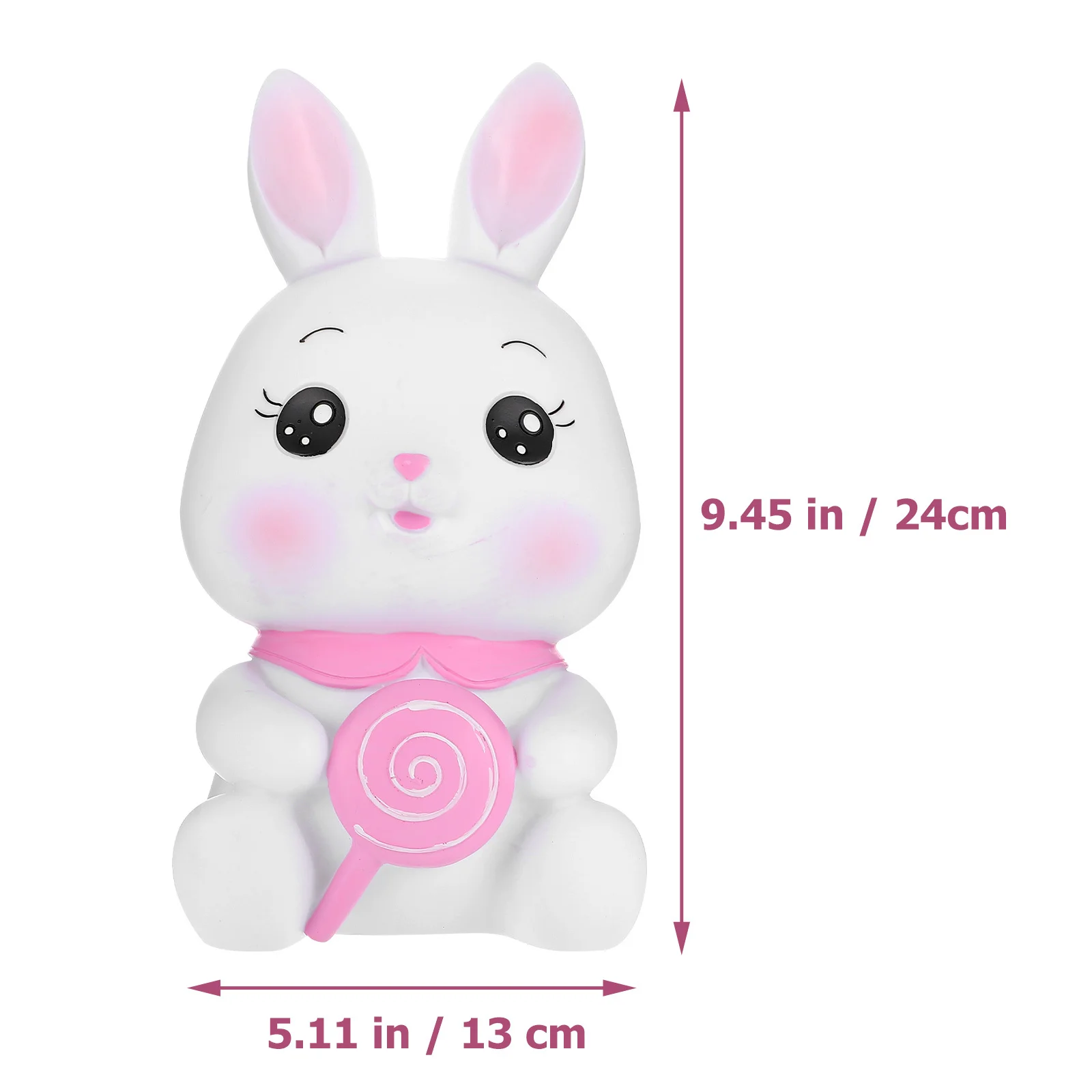 Anti-Drop Munt Bank Vinyl Bunny Vormige Spaarpot Voor Kinderkamer Decoratieve Spaarpot Educatief Cadeau Cartoon Spaarpot