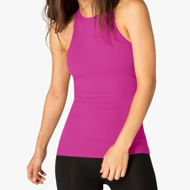 Yoga Vest Women Gym Shirt Quick Dry Sports Shirts Cross Back Gym Top Women\'s Fitness Shirt Sleeveless Sports Top Yoga Shirt