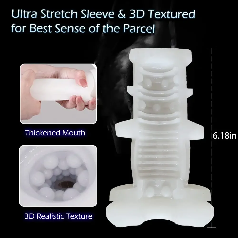 Automatic Thrusting Male Masturbator Sex Toy Pocket Pussy 7 Thrusting & Vibration Modes Telescopic Adult Toys for Men Penis Pump - view 5