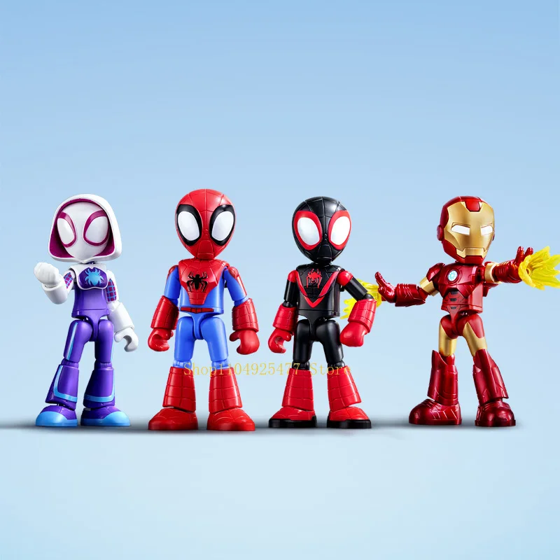 Blokees Building Blocks The Amazing Spider-Man Miles Morales Gwen Black Panther Action Figure Anime Model Doll Kids Toy Gifts - view 5