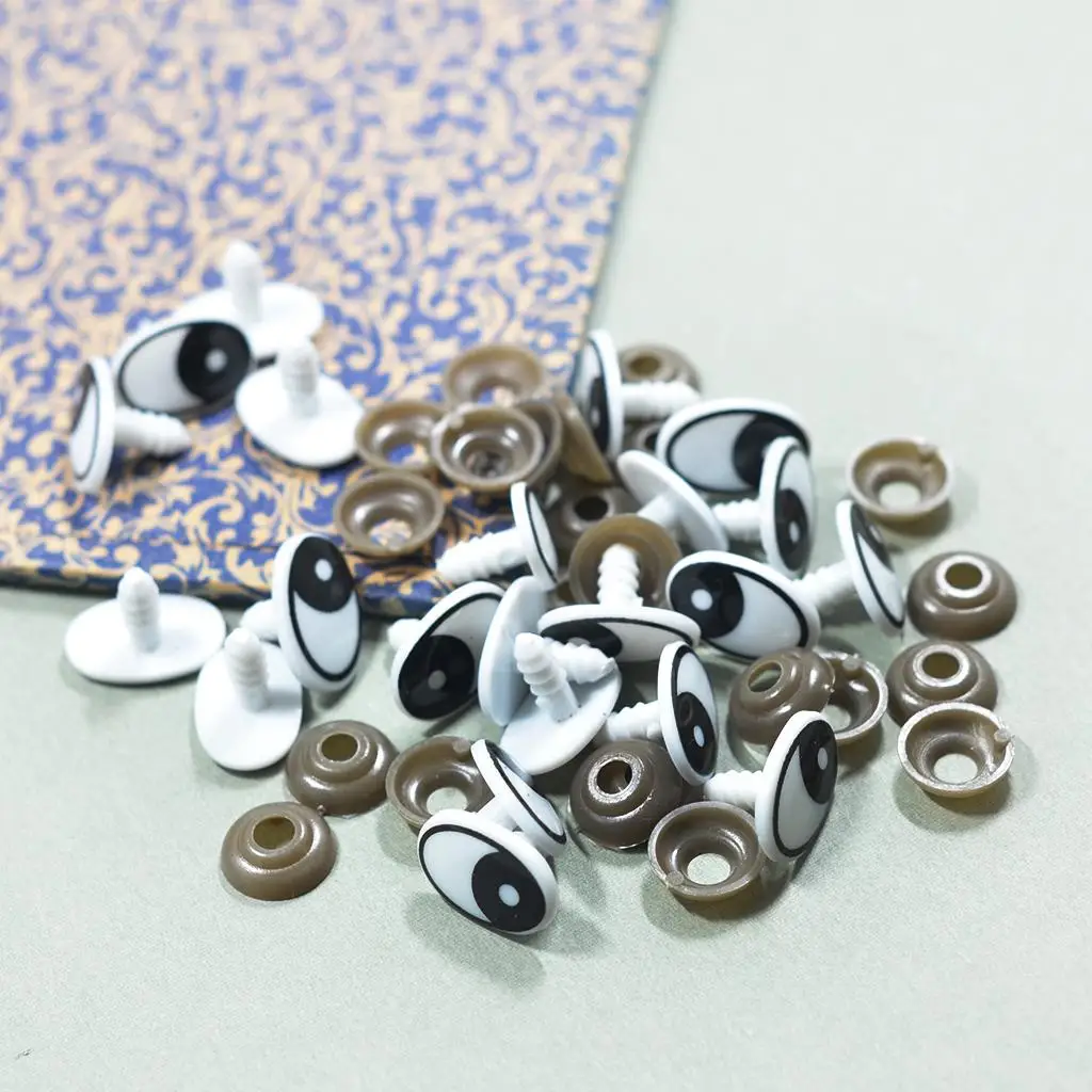 Teddy Bear Doll Craft Plastic Safety Eyes with Washers for Plush Animal Puppet Making Accessory Supplies Hobby Tools