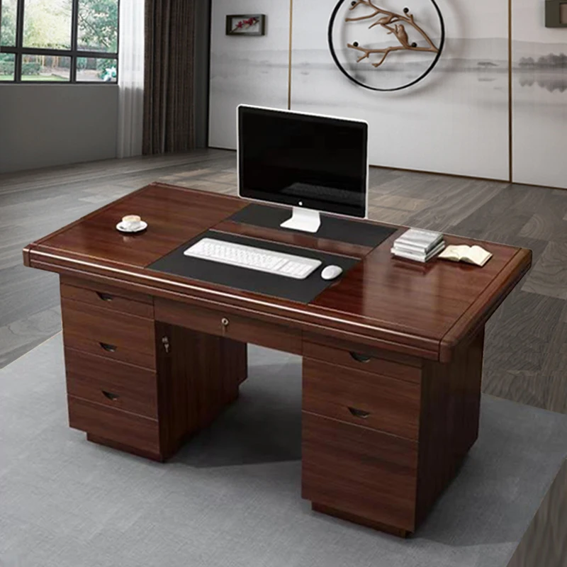 

Executive Decoration Office Desk Wooden Study Modern Computer Gaming Standing Office Desk Display Escritorio Oficina Home Decor