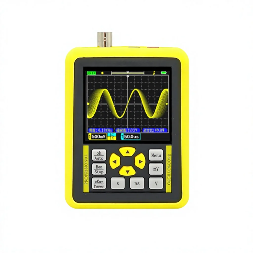 DSO1511G Portable Digital Oscilloscope 2.4-inch Color Display 120MHz Analog Bandwidth AC/DC Coupling 14 Measurement Types W/